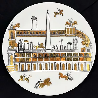 Piero Fornasetti Anfiteatro Or Amphitheater Porcelain Plate Mid-Century Classic • $550