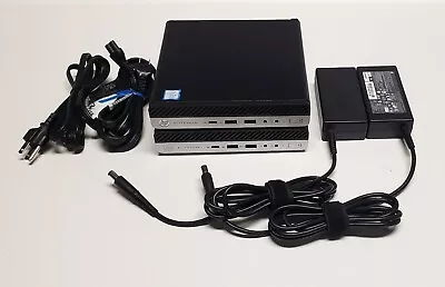 Lot Of 2 HP EliteDesk 800 G3 DM  Mini I5 8GB DDR4 WIFI HDMI AC Adapter No HD/SSD • $99