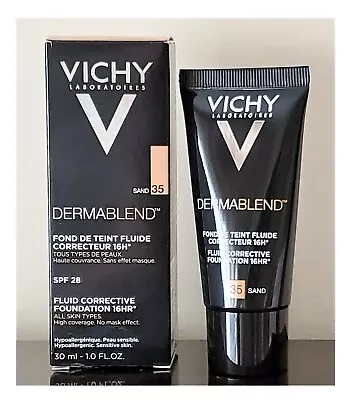 Vichy Dermablend Fluid Corrective Foundation 16HR 30ml - Shade Sand 35 • $32.50