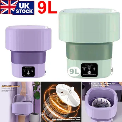 £24.95 • Buy Portable Washing Machine Mini Washer Foldable Washer And Spin Dryer Small Travel