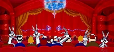 Bugs Bunny Cel Warner Bros Scuse Me Parden Me Signed Virgil Ross Rare • $1380