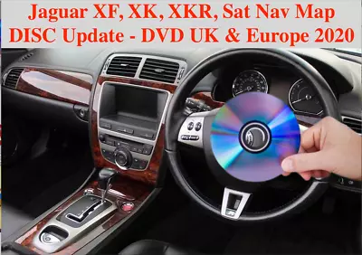 Jaguar XF XK XKR Sat Nav Map DISC Update - DVD UK & Europe 2020 Latest Update • £18.90