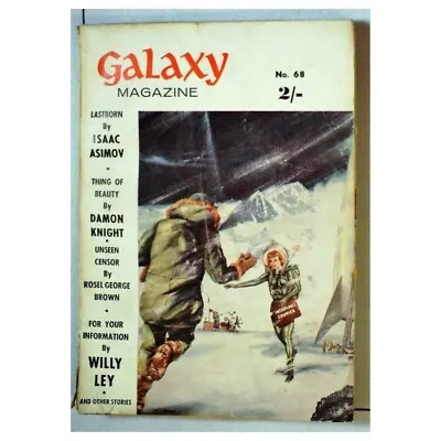 Galaxy Science Fiction Magazine No.68 Mbox2777 Thing Of Beauty • £4.95