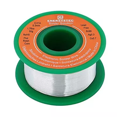 Ultra-Thin Solder Wire 0.01In (0.3Mm) Rosin Core Flux 2.5 Lead Free Solder Wire • $17.30