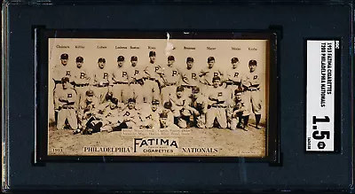 1913 Fatima Cigarettes T200 Philadelphia Nationals Sgc 1.5 Alexander Walsh Magee • $333.33