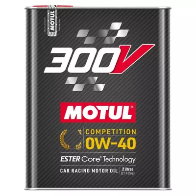 Motul 300V Competition 0W40 100% Synthetic Engine Racing Oil 110857 2L 1 Pack • $35.90