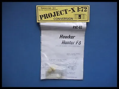 Maintrack Models PROJECT-X Hawker Hunter F3 1:72 Conversion Model Kit • £35.95