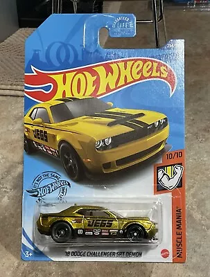 Hot Wheels 18 Dodge Challenger SRT Demon Super Treasure Hunt GHG24 US Card Jeg’s • $70