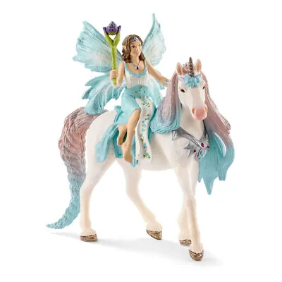 SCHLEICH Bayala Fairy Eyela With Princess Unicorn Toy Figure • £19.79