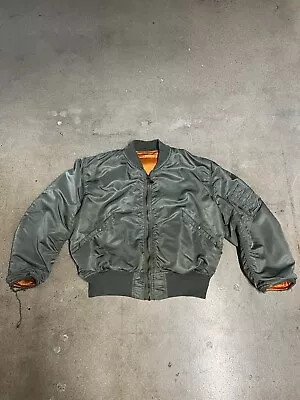 Vintage 60s L-2B Military Flight Jacket USAF Vietnam  Sz XL 1966 • $235