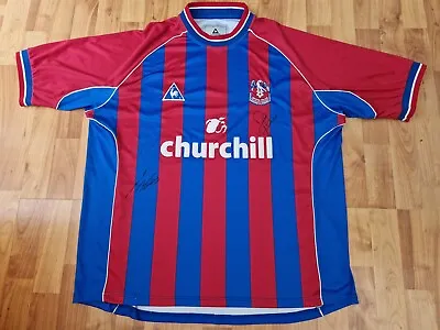 £99.99 • Buy Vintage Crystal Palace 2001-2002 Mens Xxl Home Shirt Le Coq Sportif Signed
