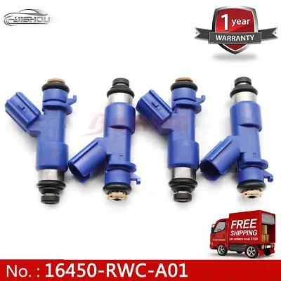 4PCS X Fuel Injector 16450-RWC-A01 For Honda Civic 1.6L 2.0L FJ983 16450RWCA01 • $56.98