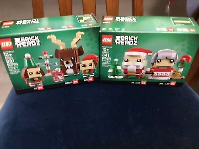 LEGO BrickHeadz Mr. & Mrs. Claus (40274) & 40353 Elf Ellie Reindeer NEW NR • $39.99