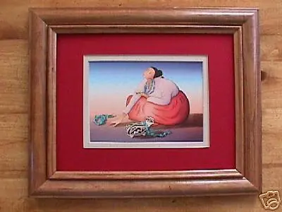 R C Gorman Bisbee  FRAMED Matted Navajo Print • $23.50