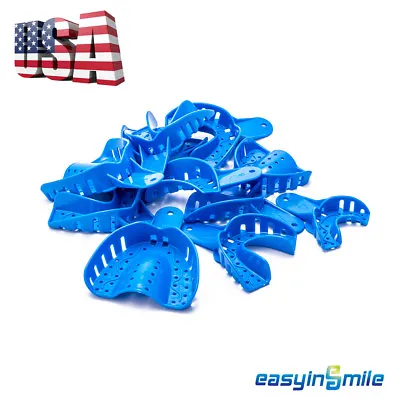 12PcDental Orthodontic Plastic Impression Trays Upper/Lower S/M/L/XL EASYINSMILE • $15.71