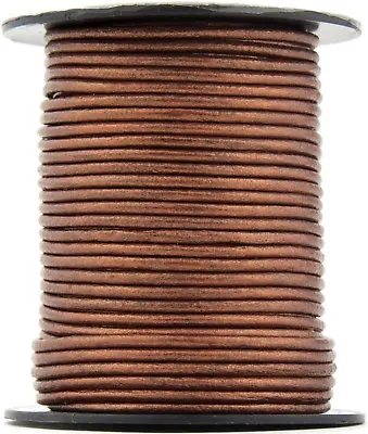 Xsotica® Round Leather Cord 2.0mm 25 Meters (27 Yard)  Over 65 Colors Available  • $10