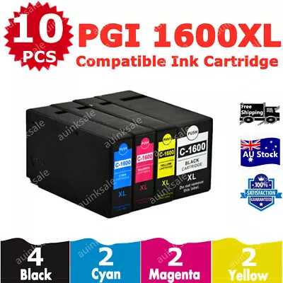 10X Non-OEM PGI1600XL PGI 1600XL Ink Cartridges For Canon Maxify 2360 MB2760 • $35.40
