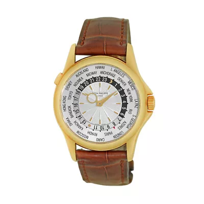 PATEK PHILIPPE 18K Yellow Gold 5130J World Timer 5130-J Box LifetimWarranty 2016 • $30990