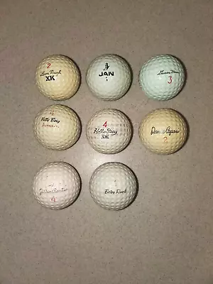 9 Vintage Lpga Signature Golf Balls--five Are Rare & Two Are Very Rare • $68.51