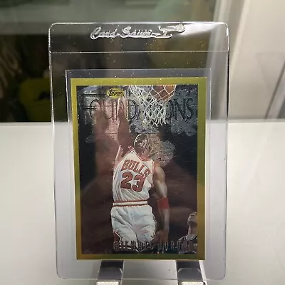 1996-97 Topps Finest - Rare - Gold #291 Michael Jordan • $149.96