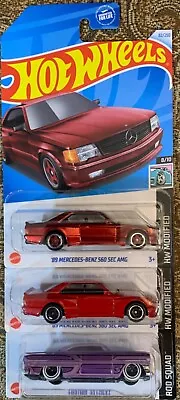 🔥2024 HW SUPER TREASURE HUNT '89 MERCEDES-BENZ 560 SEC AMG + Main & TH 53 CHEVY • $78.98