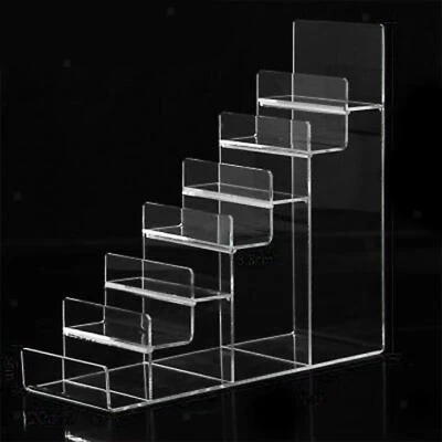 £13.62 • Buy Acrylic Riser Display Shelf Handbag Purse Glasses Cosmetic Display Stand 7 Tiers