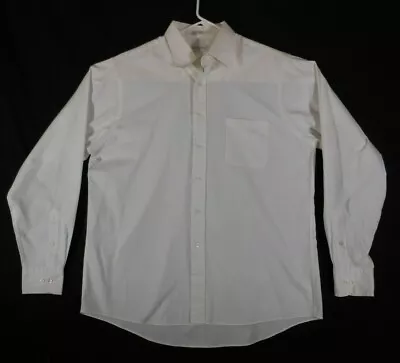 Van Heusen Shirt Men's XL Button Up Long Sleeve White Casual • $9.75