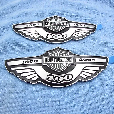 Vintage New OEM Harley 100TH Anniversary VRSCA V-Rod Airbox Medallions Emblems • $169.95