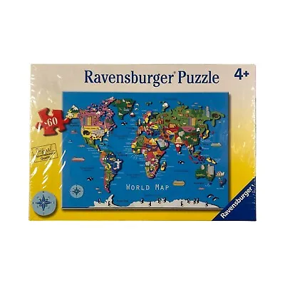 NEW - WORLD MAP Ravensburger Kids Puzzle SEALED 60 Pieces 4+  P- 116 • $12.75