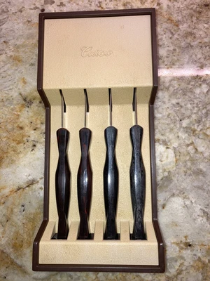 $68 • Buy Cutco Steak Knife Set Steak With Vintage Holder