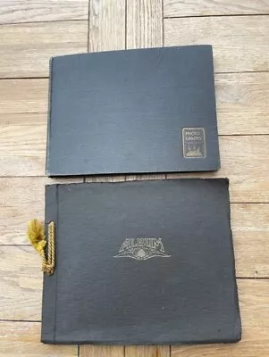 2 VINTAGE PHOTOGRAPH ALBUMS Devon Cornwall Eastbourne Edwardian Family Holiday • £10