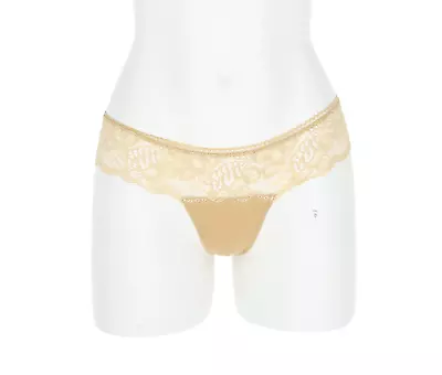 La Perla Layla Nude Floral Thong L71102 Size Small • $108.75