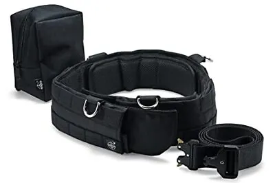 Warrion Tactical Battle Combat Belt - Military With Molle (Black 35-38 Inch) • $15.99