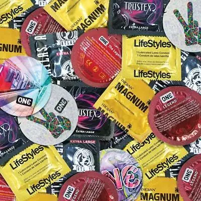 Large Condom XL Trojan Magnum NuVo Lifestyles Atlas Sampler Pack - Choose Amount • $10.99