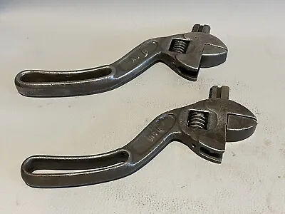 2 Vintage Westcott 8 Inch Adjustable S - Curved Handles Wrenches - Keystone Mfg. • $9.95