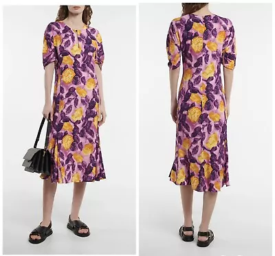 MARNI Floral Print Midi Dress IT 40 Online For  £973 • £179