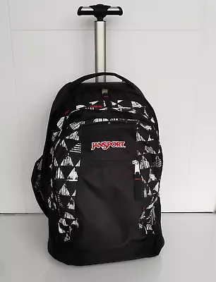 JanSport Driver 8 Rolling Backpack And Computer Bag 15-inch With Wheels-Black 🔥 • £85