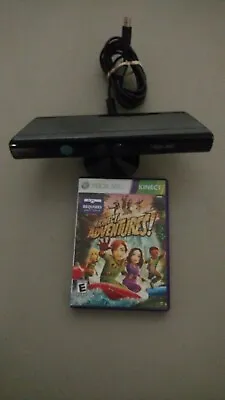 Microsoft Xbox 360 Kinect Connect Black Sensor Bar Model 1414 & Kinect Adventure • $17.99