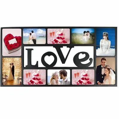 6/8/9/10/12 Photos Multi Picture Frames Family Love Home Wedding Kids Memory UK • £14.59