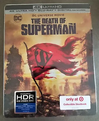 DCU DC Universe DEATH OF SUPERMAN 4K UHD + Blu-Ray Exclusive Limited STEELBOOK • $49.99