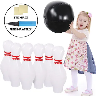 Kids Bowling Set Indoor Outdoor Games Fun Giant Yard Game For Kids & Adult • $22.58