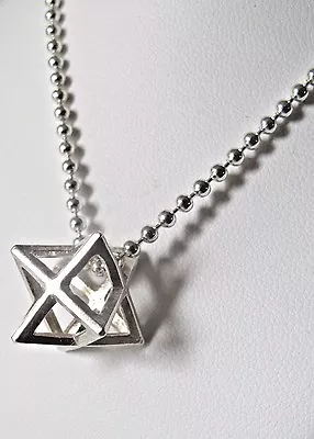 £83.29 • Buy Kabbalah Talisman Amulet Silver Merkaba Merkabah Chariot Pendant Necklace Charm