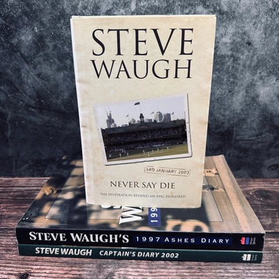 $36.89 • Buy Steve Waugh Book X 3 Bundle Lot Cricket Never Say Die Ashes Diary 2003 Signed