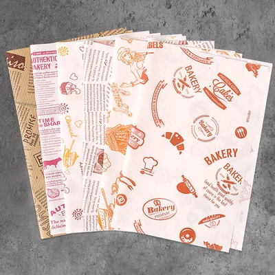 £8.87 • Buy 50Pcs Disposable Hamburger Bread Wax Paper Food Sandwich Baking Wrapping Paper