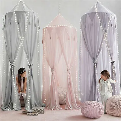 Bedcover Bedding Baby Bed Mosquito Net Crib Canopy Nursery Tent Holiday Camping • $18.99