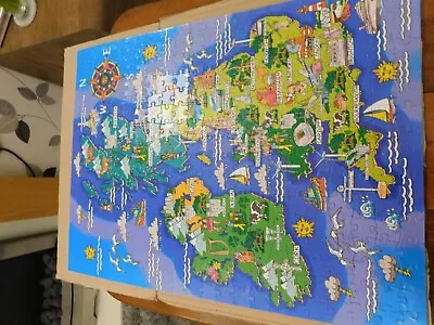 Breast Cancer Now: Jigsaw Puzzle 350 Pieces. United Kingdom Map - Used • £2