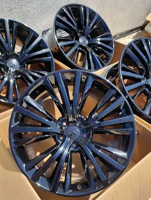 19  INFINITI Q50 Q60 RIMS WHEELS OEM RIMS Gloss Black (G37) • $1695