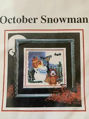 October Snowman Counted Cross Stitch Kit - BRAND NEW! • $15