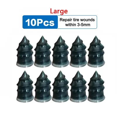 10 X Car Tubeless Vacuum Tyre Puncture Screw Nails Patch Plug Fix Repair Kit • $3.58