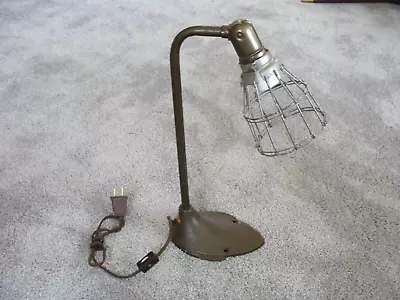 Vintage SWIVELIER Industrial Wall / Table Light Cast Iron Base Refurbished • $64.95